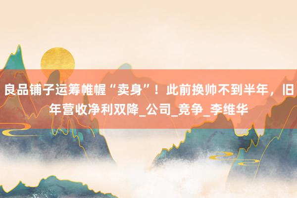 良品铺子运筹帷幄“卖身”！此前换帅不到半年，旧年营收净利双降_公司_竞争_李维华