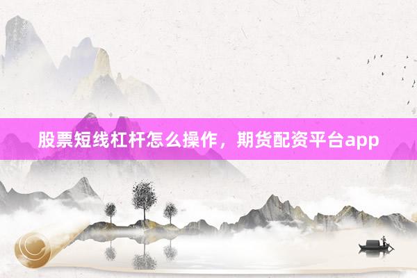 股票短线杠杆怎么操作，期货配资平台app